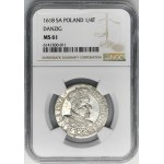 Sigismund III Vasa, 1/4 Thaler Danzig 1618 - NGC MS61