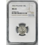 10 Pfennige 1923 - NGC MS65