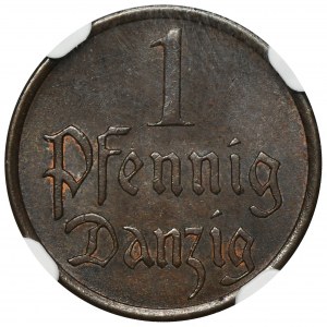 Wolne Miasto Gdańsk, 1 fenig 1937 - NGC MS65 BN