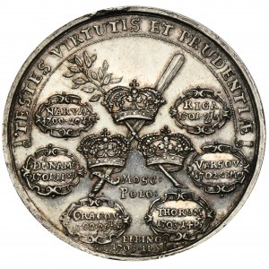 Schweden, Karl XII., Medaille der siegreichen Schlachten Karls XIII. 1703/1704