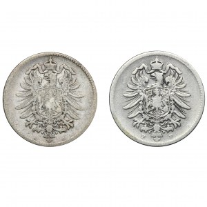 Set, Germany, German Empire, 1 Mark 1876 (2 pcs.)