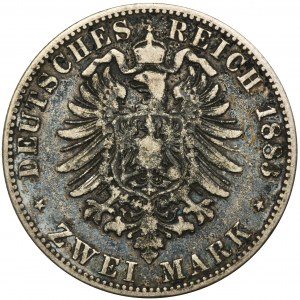Niemcy, Królestwo Prus, Wilhelm I, 2 Marki Berlin 1883 - RZADSZE