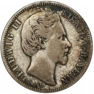 Deutschland, Bayern, Ludwig II, 2 Mark München 1876 D