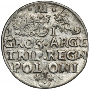 Sigismund III Vasa, 3 Groschen Krakau 1619