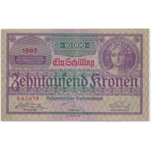 Austria, 1 szyling na 10.000 koron 1924