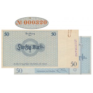 50 Mark 1940 - 000320 - serial no. 1 - ENTWERTET