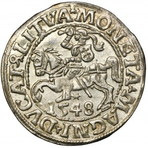 Zygmunt II August, Półgrosz Wilno 1548 - LI/LITVA