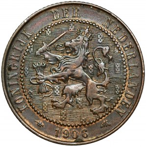 Netherlands, Kingdom of the Netherlands, Wilhelmina, 2 1/2 Cent 1906
