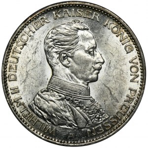 Deutschland, Königreich Preußen, Wilhelm II, 3 Mark Berlin 1914