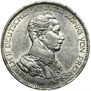 Deutschland, Königreich Preußen, Wilhelm II, 3 Mark Berlin 1914