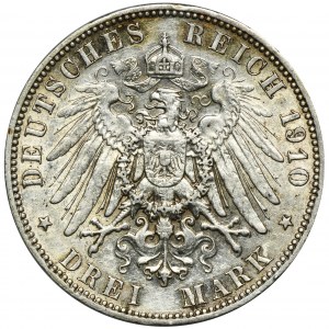 Niemcy, Saksonia, Fryderyk August III, 3 Marki Muldenhütten 1910 E