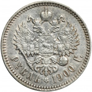Rosja, Mikołaj II, 1 Rubel Petersburg 1900 ФЗ