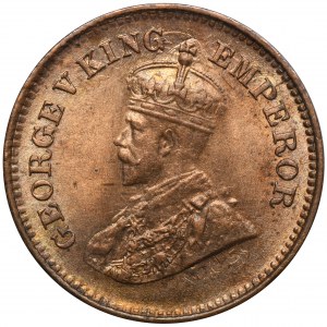 Indien, Britisch-Indien, George V, 1/2 Pajsa Kalkutta 1935