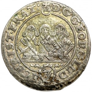 Silesia, Duchy of Liegnitz-Brieg-Wohlau, Georg III, Ludwig IV and Christian, 3 Kreuzer Brieg 1657 EW