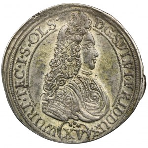 Silesia, Duchy of Oels, Silvius Friedrich, 15 Kreuzer Oels 1694 IIT