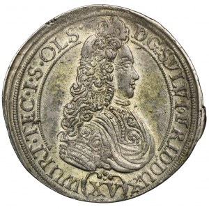 Schlesien, Herzogtum Olesnica, Sylvius Frederick, 15 Krajcars Olesnica 1694 IIT