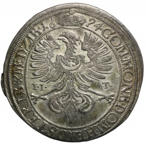 Silesia, Duchy of Oels, Silvius Friedrich, 15 Kreuzer Oels 1694 IIT