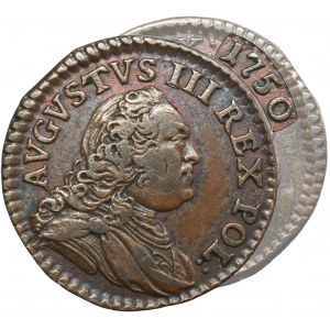 Augustus III of Poland, Schilling Guben 1750 - RARE