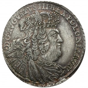 Augustus III of Poland, 8 Groschen Leipzig 1753 - without EC