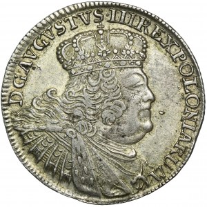 Augustus III of Poland, 1/4 Thaler Leipzig 1755 EC