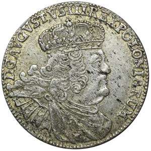 Augustus III of Poland, 8 Groschen Leipzig 1761 - RARE