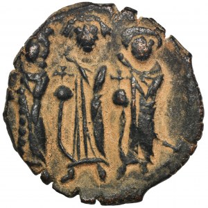 Byzantinisches Reich, Heraklius, Martina und Heraklius Konstantin, Follis