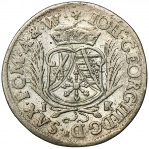 Deutschland, Sachsen, Johann Georg III, 1/12 Taler Dresden 1691 IK