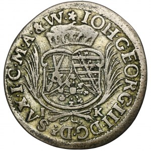 Deutschland, Sachsen, Johann Georg III, 1/12 Taler Dresden 1691 IK