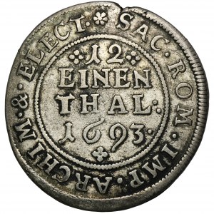 Deutschland, Sachsen, Johann Georg IV, 1/12 Taler Leipzig 1693