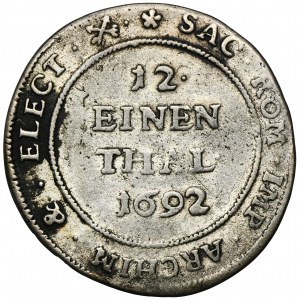 Germany, Saxony, Johann Georg IV, 1/12 Thaler Dresden 1692