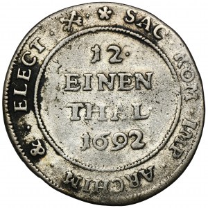 Deutschland, Sachsen, Johann Georg IV., 1/12 Taler Dresden 1692