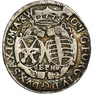 Niemcy, Saksonia, Jan Jerzy IV, 1/12 Talar Lipsk 1694 EPH