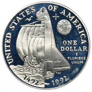 USA, 1 Dollar Philadelphia 1992 500th anniversary of the Journey of Columbus