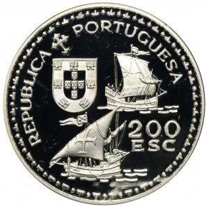 Portugalia, 200 Eskudo 1994 600 rocznica urodzin - Henryk Żeglarz