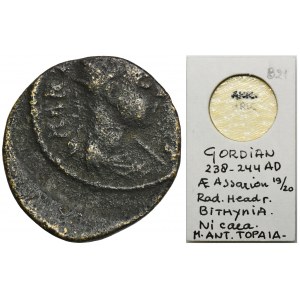 Roman Provincial, Bithynia, Nicaea, Gordian III, AE, Assarion - ex. Awianowicz