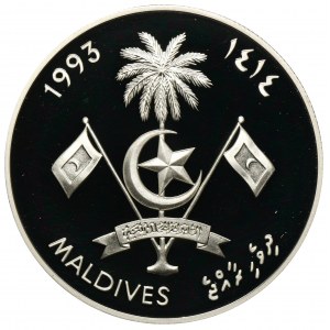 Malediwy, 250 Rupii 1414 (1993) Igrzyska XXVI Olimpiady
