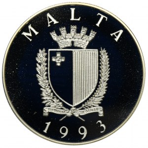 Malta, 5 Lirów 1993 430-ta rocznica obrony chrześcijańskiej Europy