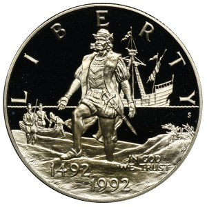 USA, 1/2 Dollar San Francisco 1992 500th anniversary of the Journey of Columbus