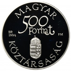 Węgry, 500 Forintów 1994 Stare statki Dunaju - Karolina