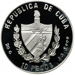 Cuba, 10 Pesos 1996 Amerigo Vespucci