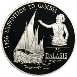 Gambia, 20 Dalasi 1993 Expedition nach Gambia