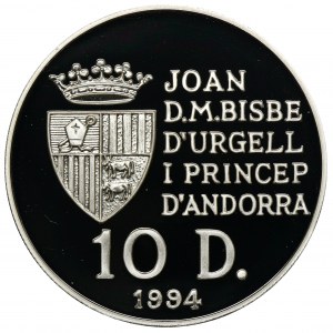 Andorra, 10 Diners 1994 Discovery of the New World