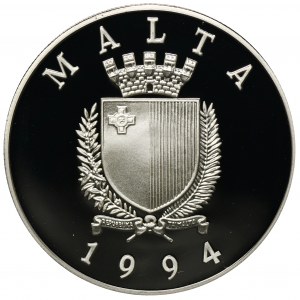 Malta, 5 Lira 1994 Sailing ship 'Valletta'