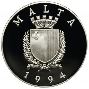 Malta, 5 Lira 1994 Segelschiff Valletta
