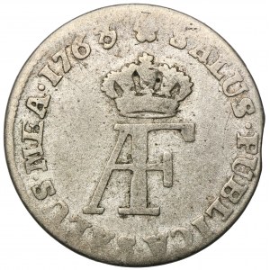 Pommern, Herrschaft von Schweden, Adolf Friedrich, Dwugrosz (1/12 Taler) Pfeile 1763 IDL