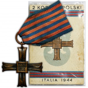 Monte Cassino Cross with ID card - 6th Armored Regiment Children of Lviv