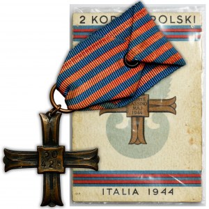 Monte Cassino Kreuz mit Ausweis - 6. Panzerregiment Kinder von Lwów