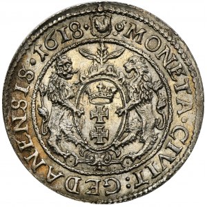 Sigismund III Vasa, 1/4 Thaler Danzig 1618