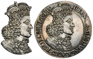 Jan II Kazimierz, Talar Gdańsk 1650 GR - BARDZO RZADKI i PIĘKNY, popiersie z 1649