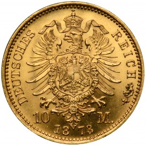 Germany, Kingdom of Prussia, Wilhelm I, 10 Mark Berlin 1873 C